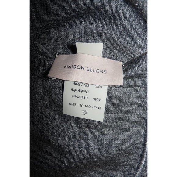 MAISON ULLENS COAT Reversible Cashmere Silk Made in Italy - Picture 6 of 7